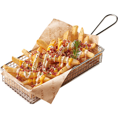 푸라닭 베이컨 치즈 프라이